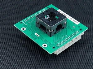 AP1 QFN32-1.02 ZIF MCX-2 (71-7318). Specialised programming module with open ZIF socket.