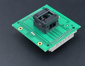 AP1 QFN8-3a ZIF SFlash-1  (71-2395A). Specialised programming module with open ZIF socket.