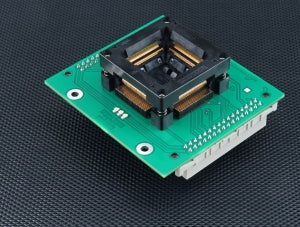 AP1 QFP144-1.02 ZIF R5F-14 (LD) (71-7216LD). Specialised programming module with open ZIF socket.