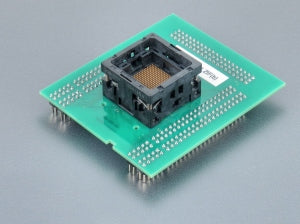 BGA-Top-44 ZIF (b) (70-0453B). BGA adapter top board with open ZIF socket.