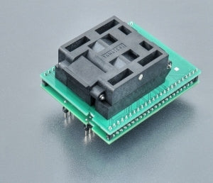 DIL48/LQFP80-1 ZIF-CS R5F-2 (70-7165). Specialised programming adapter with clamshell ZIF socket.