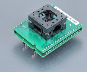 DIL48/QFN32-2.02 ZIF TPS-1 (70-7117). Specialised programming adapter with open ZIF socket.