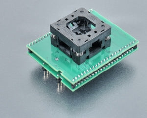 DIL48/QFN32 ZIF nRF-1 (70-7291). Specialised programming adapter with open ZIF socket.