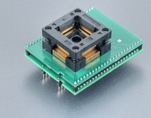 DIL48/QFP100-1.02 ZIF TMPM380-1 (70-3679). Specialised programming adapter with open ZIF socket.