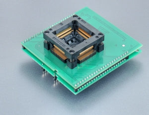 DIL48/QFP144-1.02 ZIF MB91-4 (70-6566). Specialised programming adapter with open ZIF socket.
