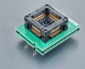 DIL48/QFP144-1.02 ZIF STM32H5-1 (70-7354). Specialised programming adapter with open ZIF socket.