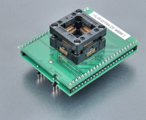 DIL48/QFP64 ZIF MB90-1 (70-2527). Specialised programming adapter with open ZIF socket.