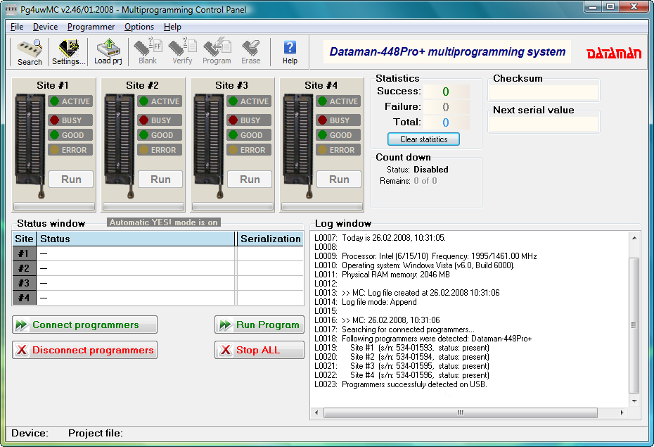Dataman 448Pro2 Super Fast Gang ISP Production Programmer – Dataman ...