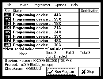 Device Programming (Integrated Screen)