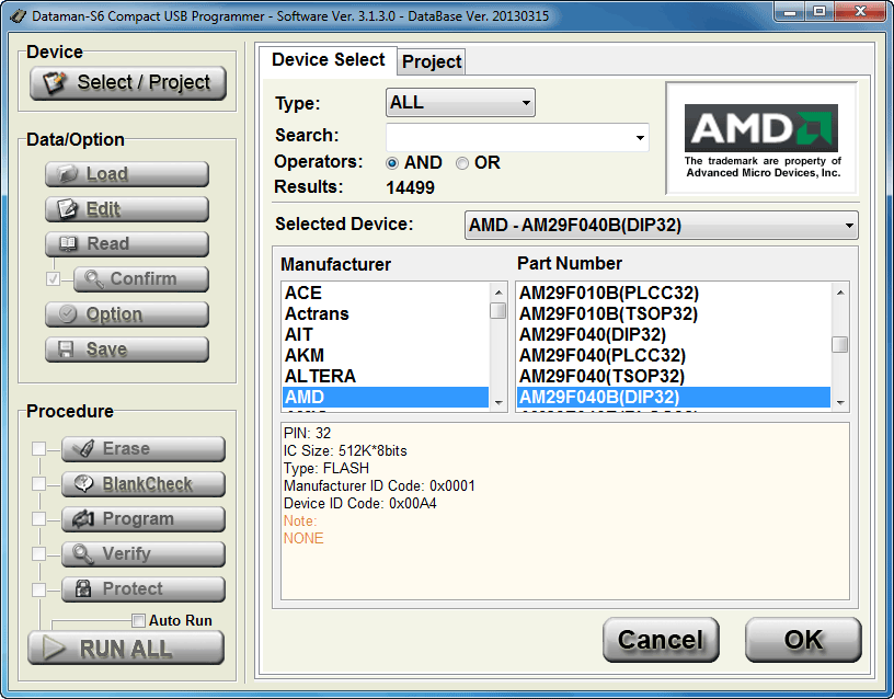 Device Selection